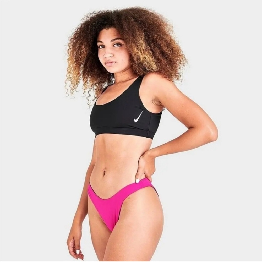 Nike Swim Color Block Reversible Sling Bikini Bottoms NESSC260-001 Medium NEW
